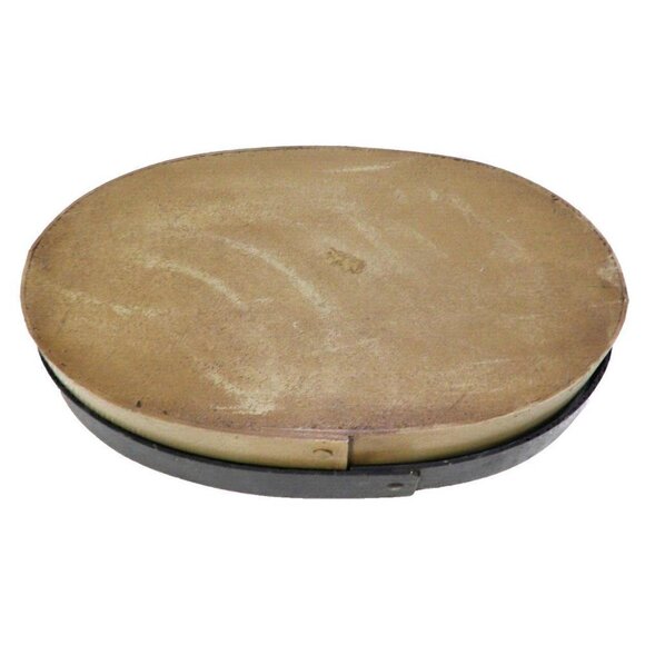 Oval shape wooden box painted with two ducks by JEAN GROMMON approx 15 x 9 x 3" - Picture 2 of 6